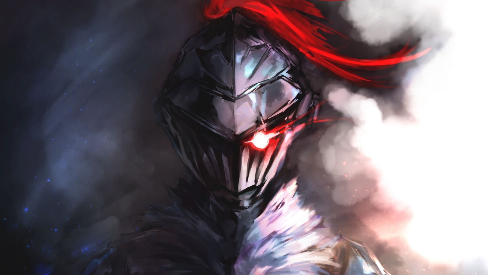 Download 2048x1152 wallpaper artwork, anime, warrior, armor