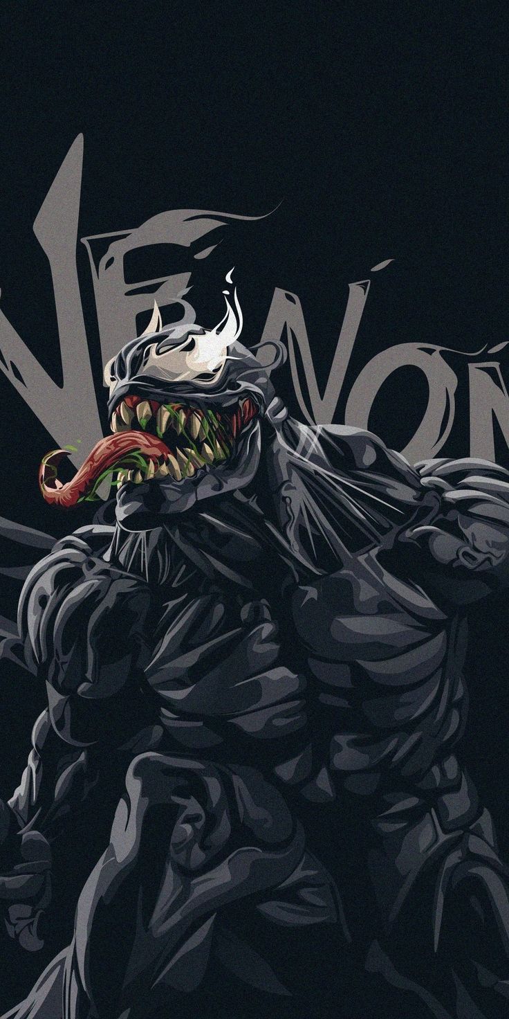 awesome wallpaper Venom, minimal, dark, art, 1080x2160 wallpaper