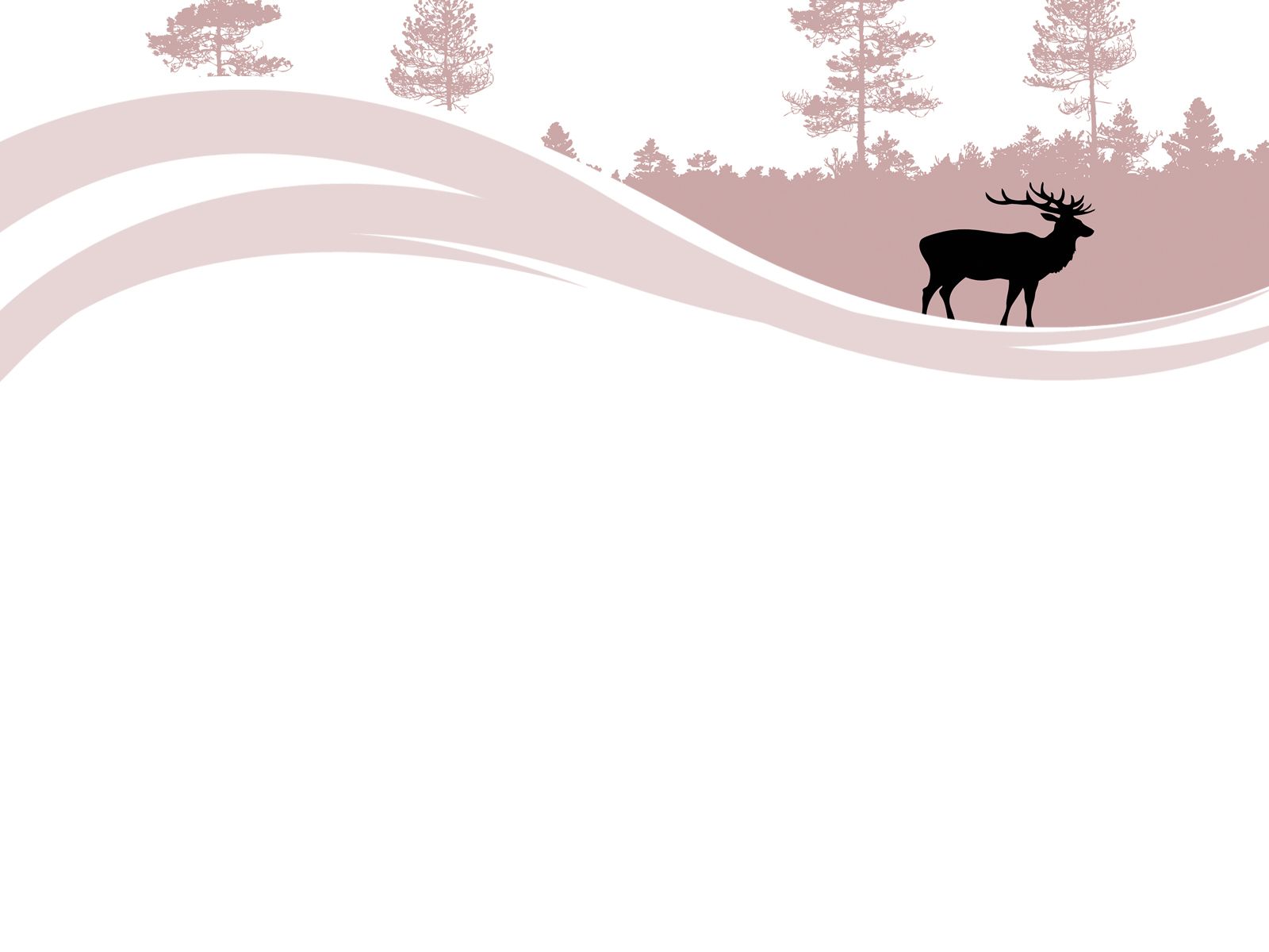 Deer in the Pink Forest Powerpoint & Wildlife