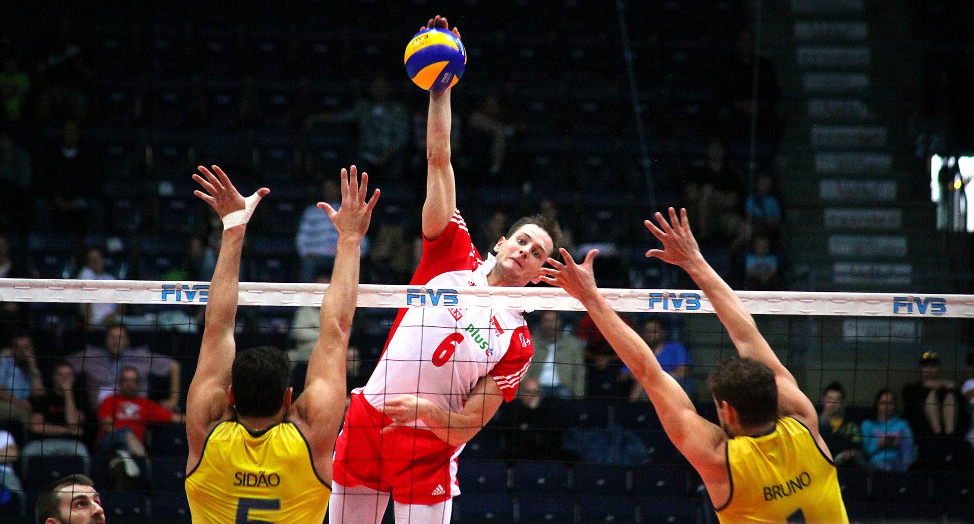 Player Hitting A Volleyball