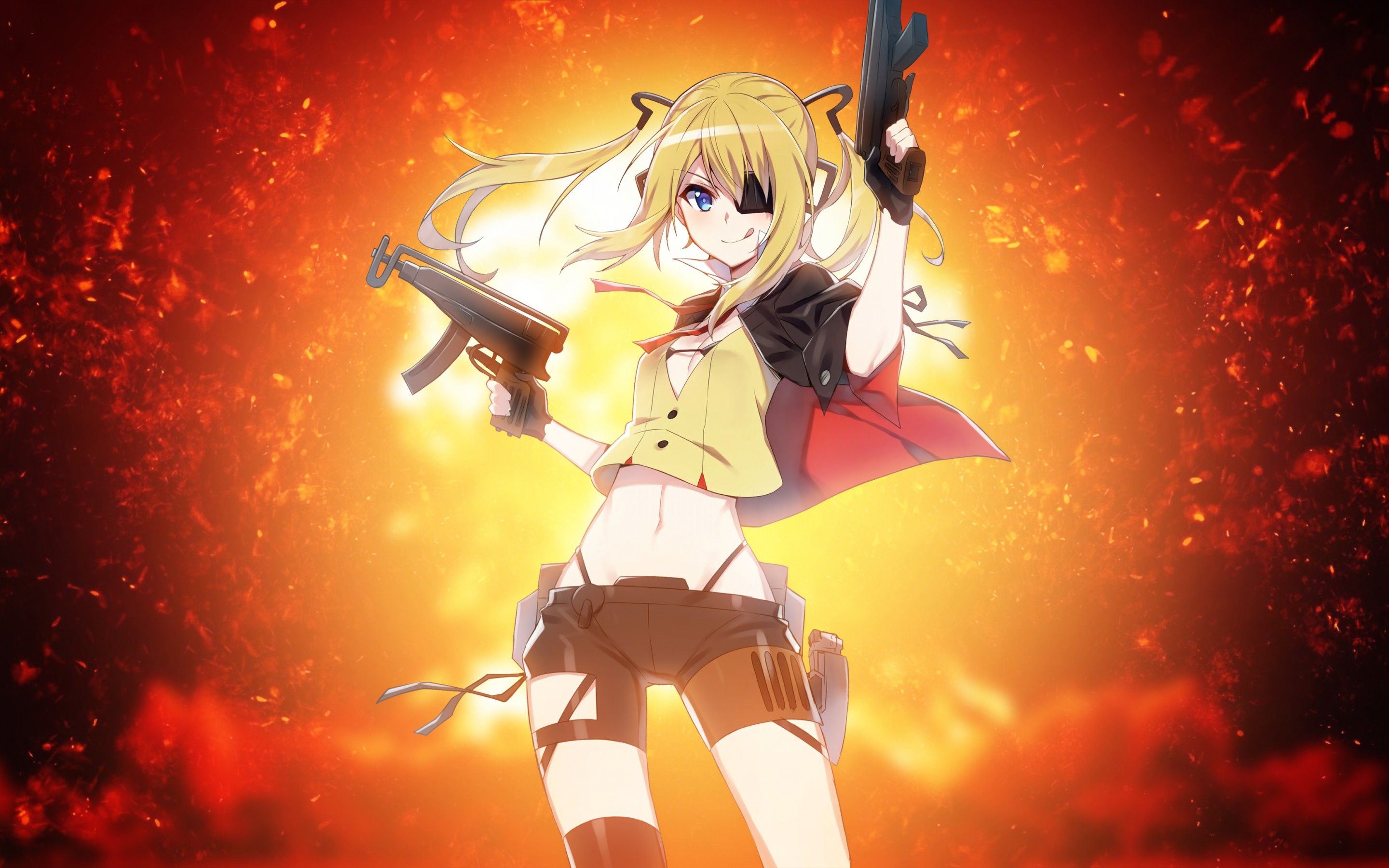 Wallpaper Anime girl, Girls' Frontline, Guns, Nuclear, 4K, Anime