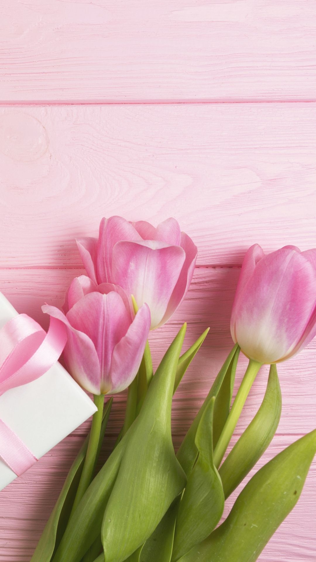 Holiday Mother's Day flower gift pink flower tulip 1080x1920