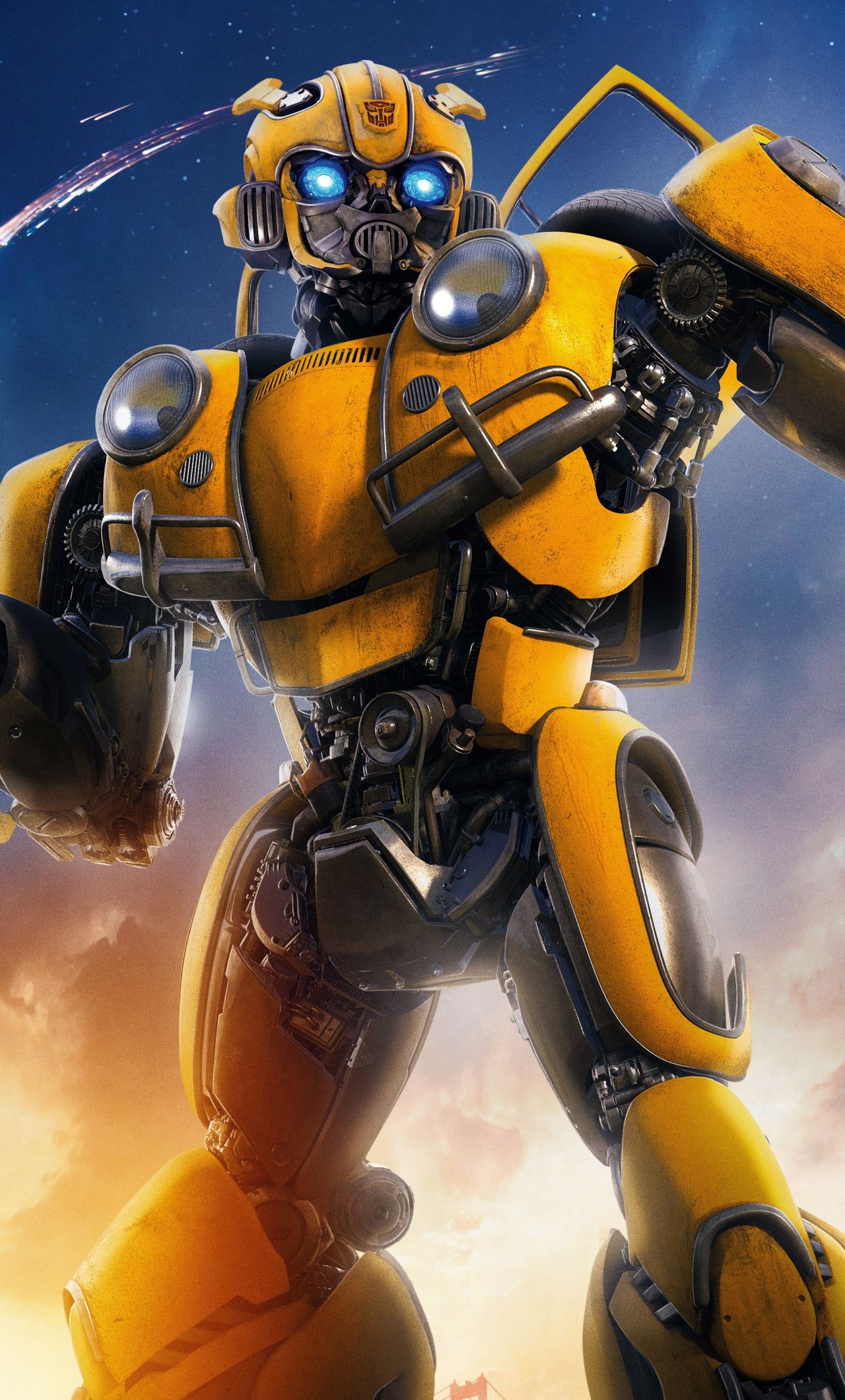 Download 1280x2120 wallpaper robot, movie, transformers, bumblebee