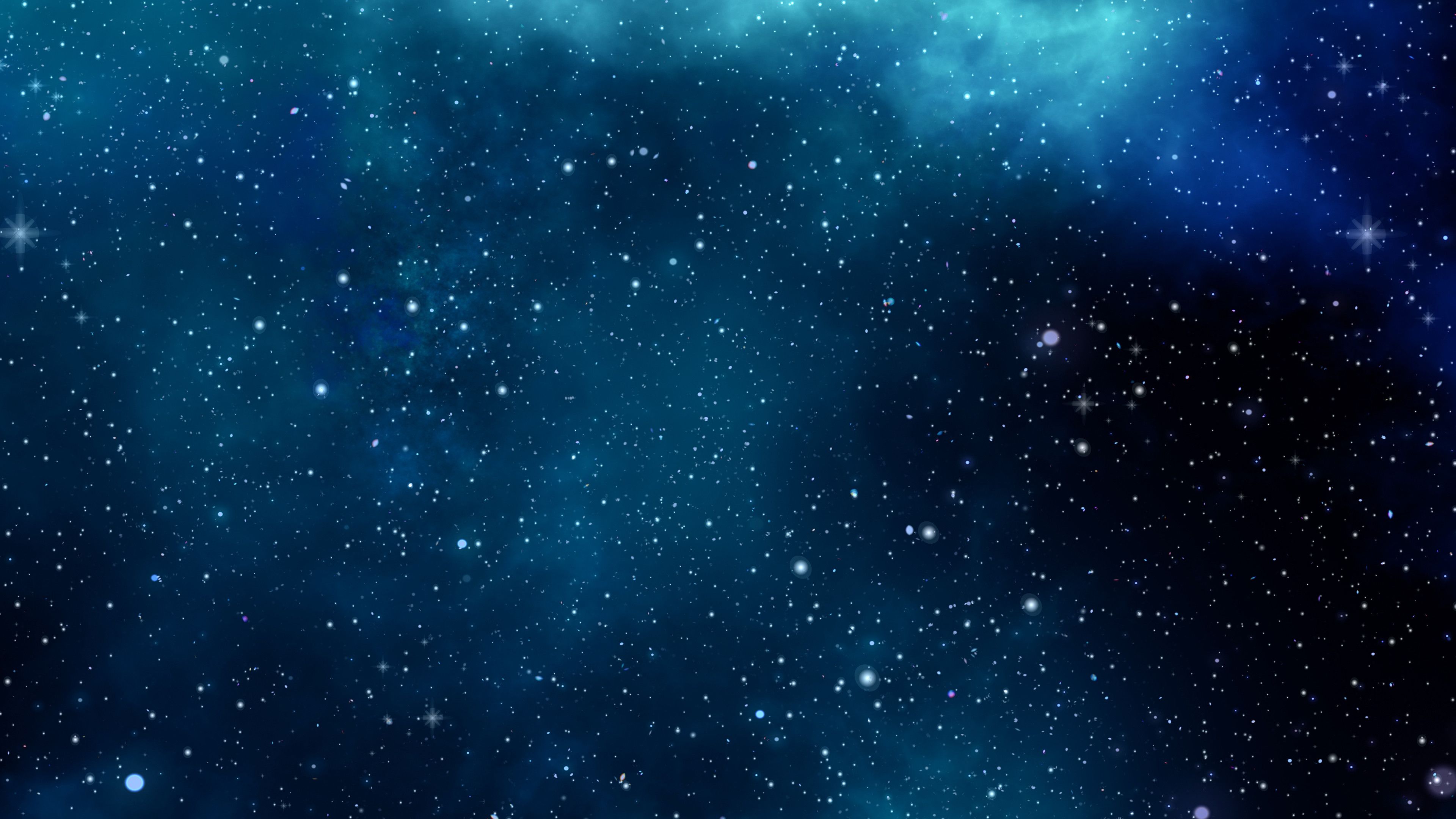 Blue Space Wallpaper