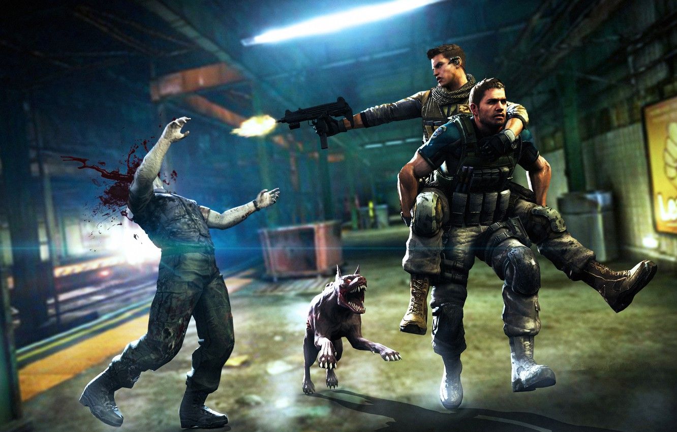 Wallpaper biohazard, soldier, Resident evil, fan art, resident