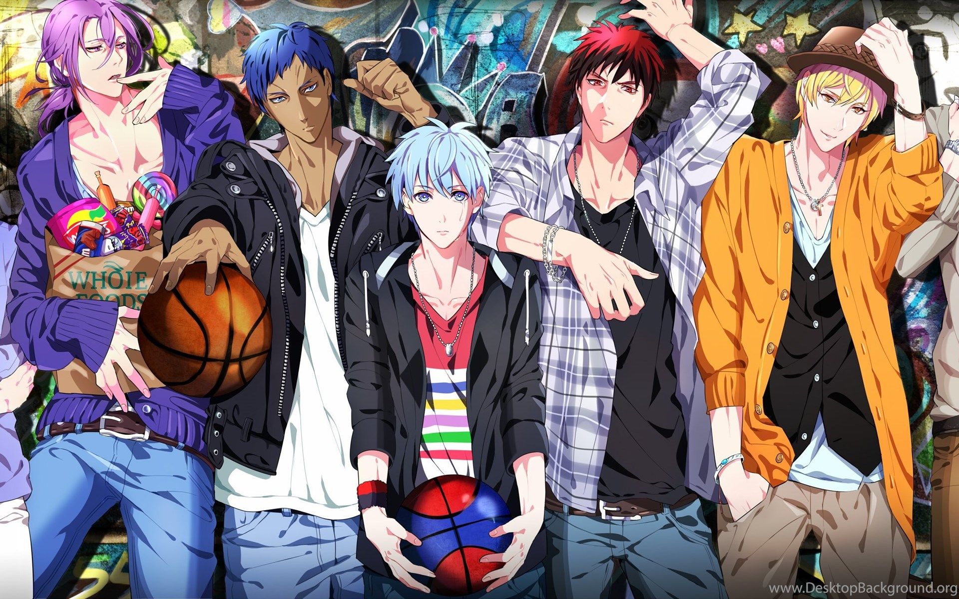 Anime Character Series Bleach Cool Boys Moon Group Wallpaper