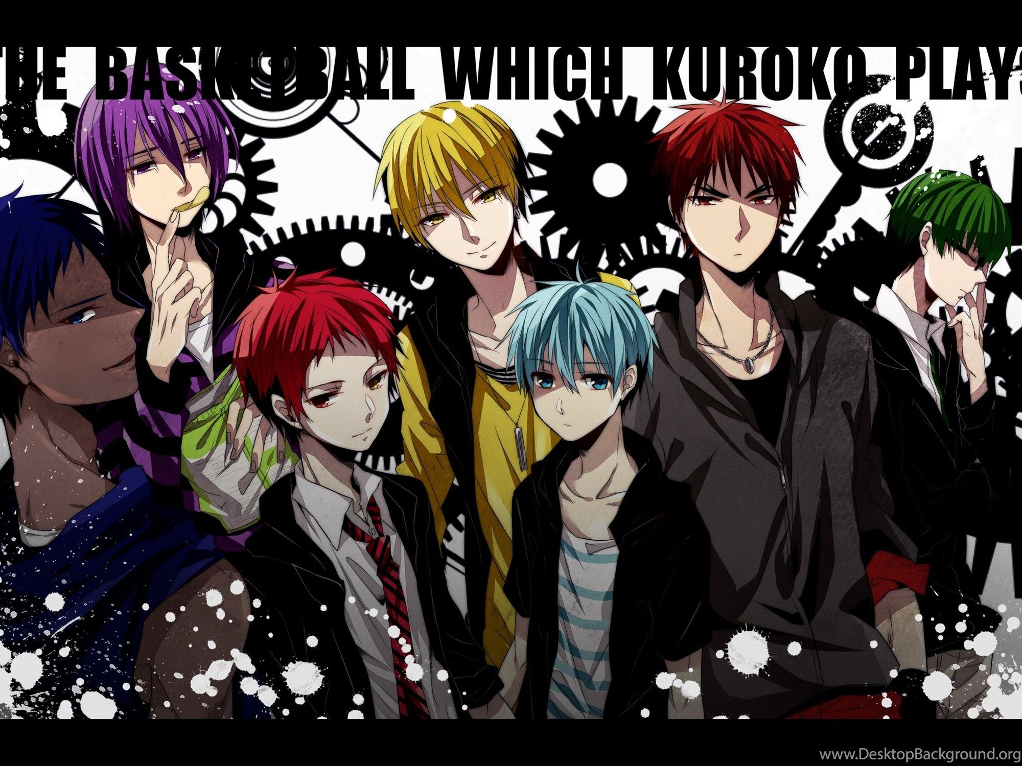 Anime Series Kuroko No Basket Cool Boys Group Wallpaper