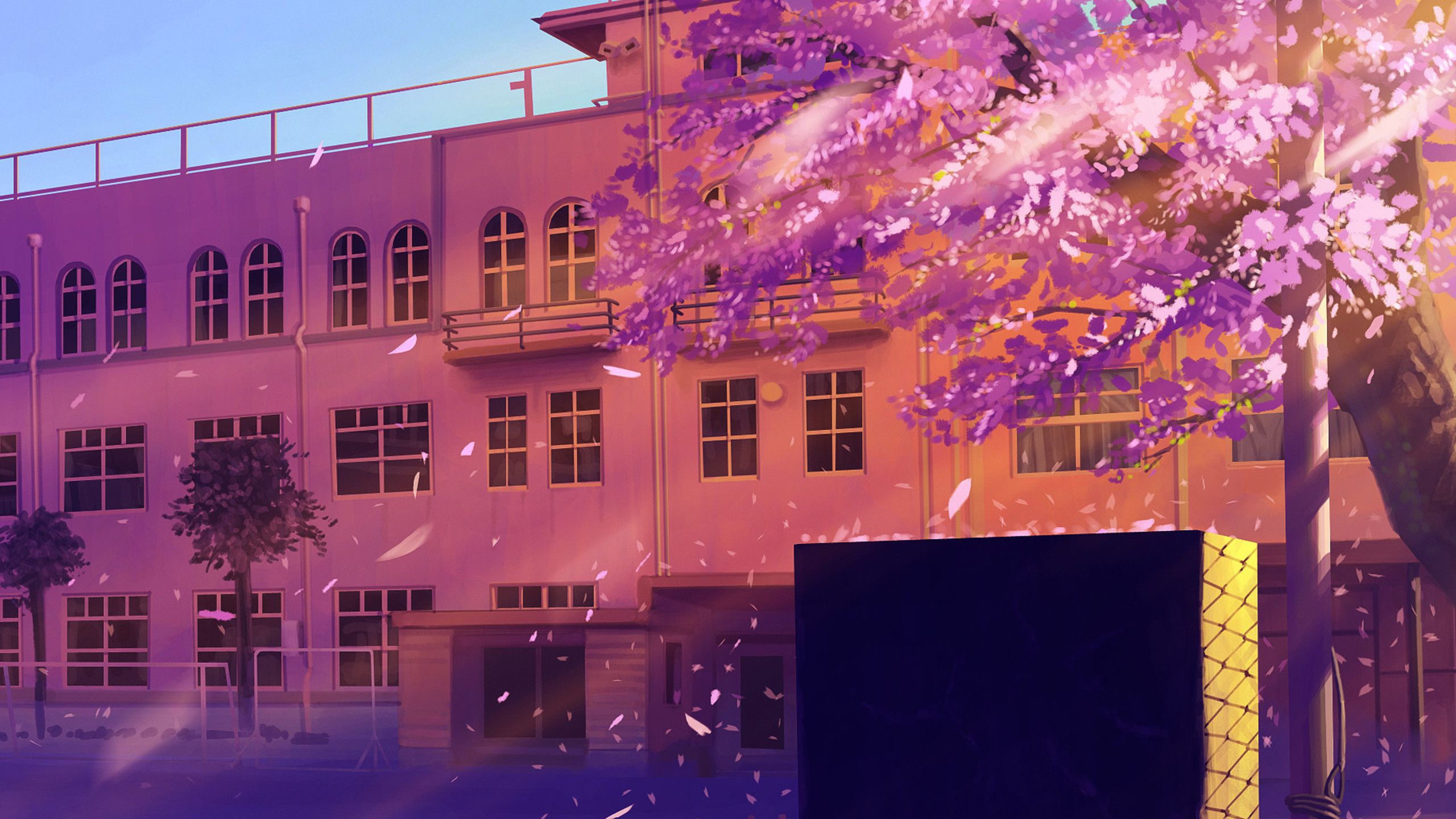 Anime School Artwork 1440P Resolution HD 4k Wallpaper