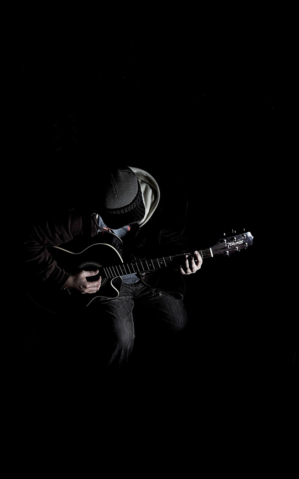Free download Out The Dark Guitar Player Music Android wallpaper