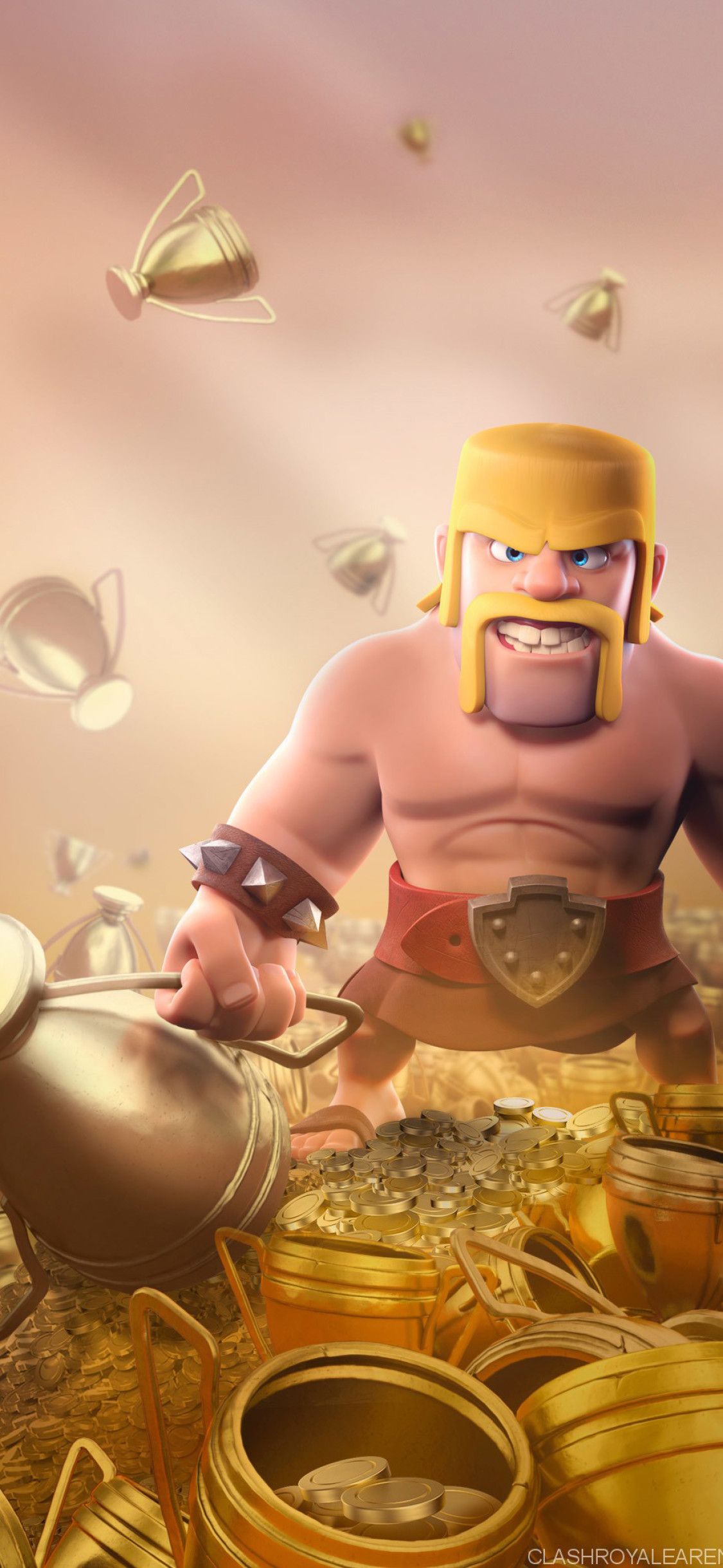 Barbarian Clash Of Clans HD iPhone XS, iPhone iPhone X