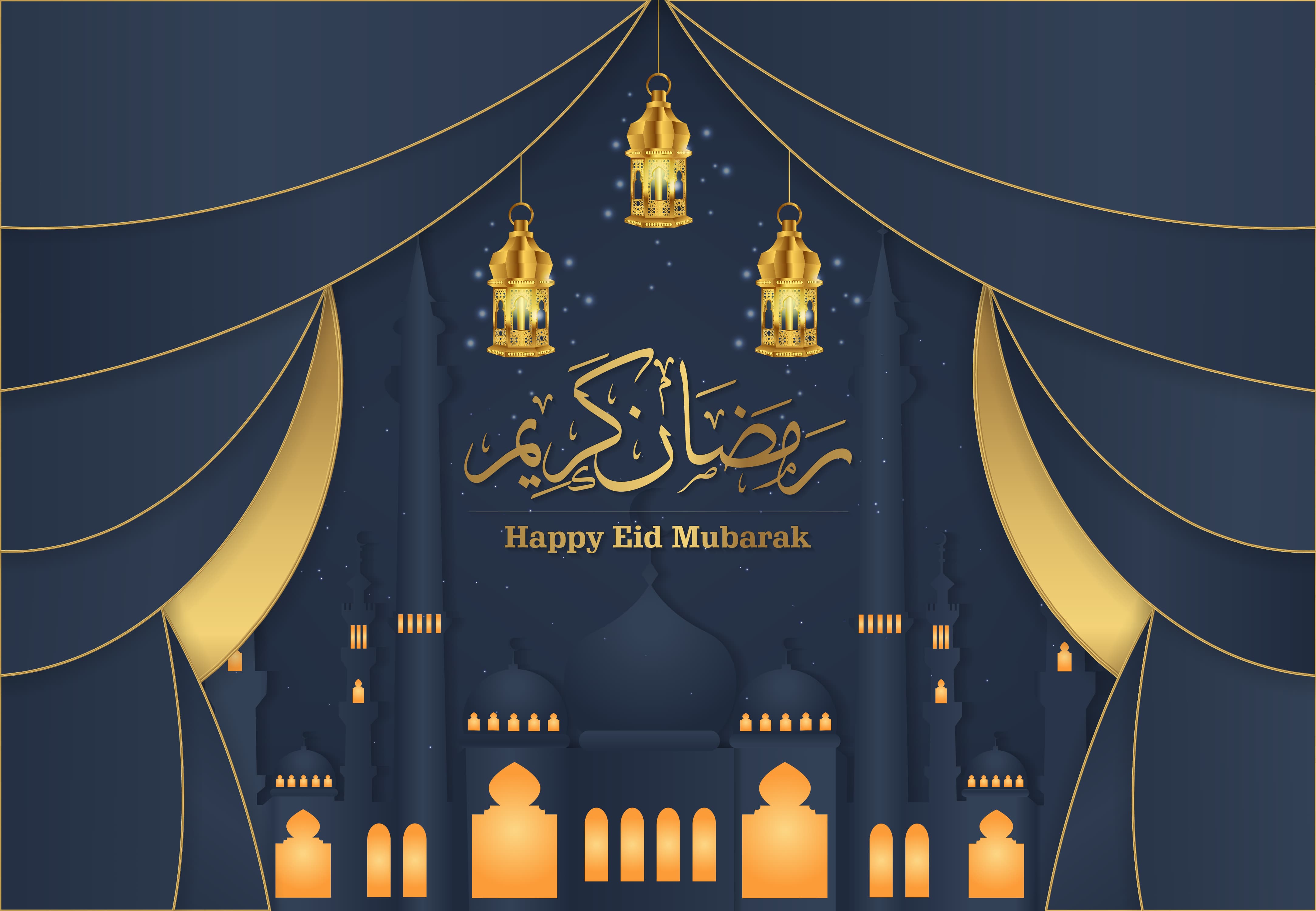 Happy Eid 4K Wallpaper Free HD Wallpaper