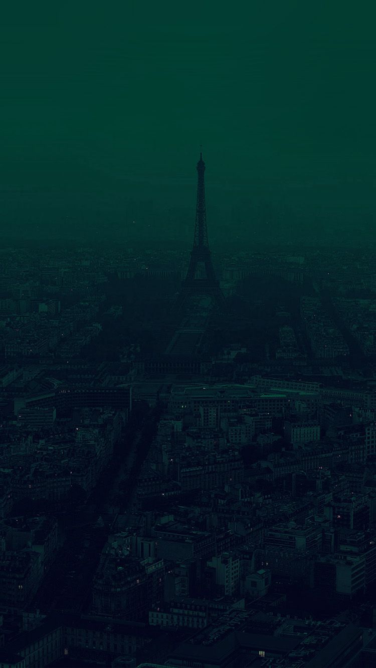 iPhone wallpaper. paris dark green city