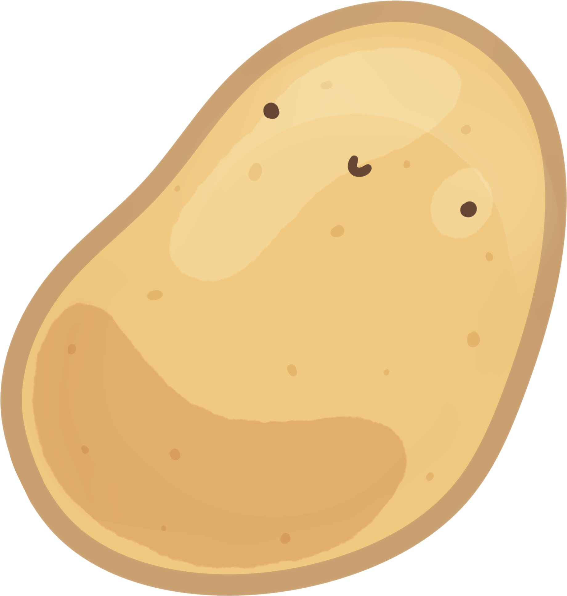 Cute potato ' Sticker by Mulis. Cute potato
