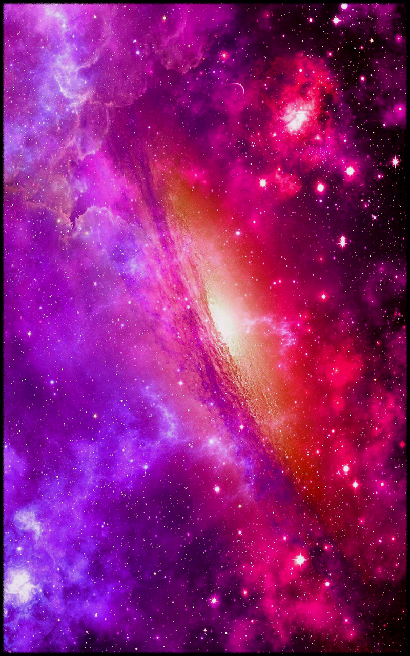 Purple Pink Spiral Galaxy Sci Fi Art 4K Mobile Phone Wallpaper