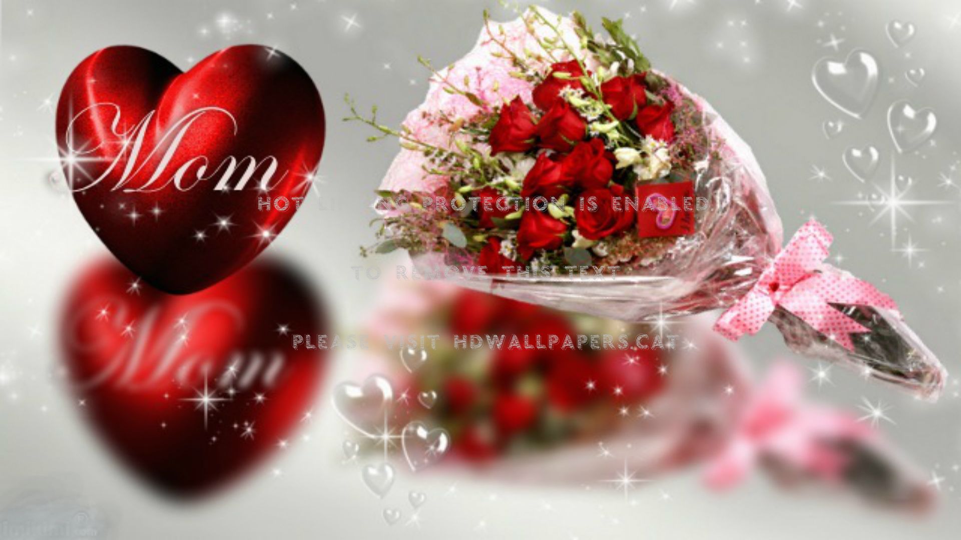 mom hearts roses mothers day happy