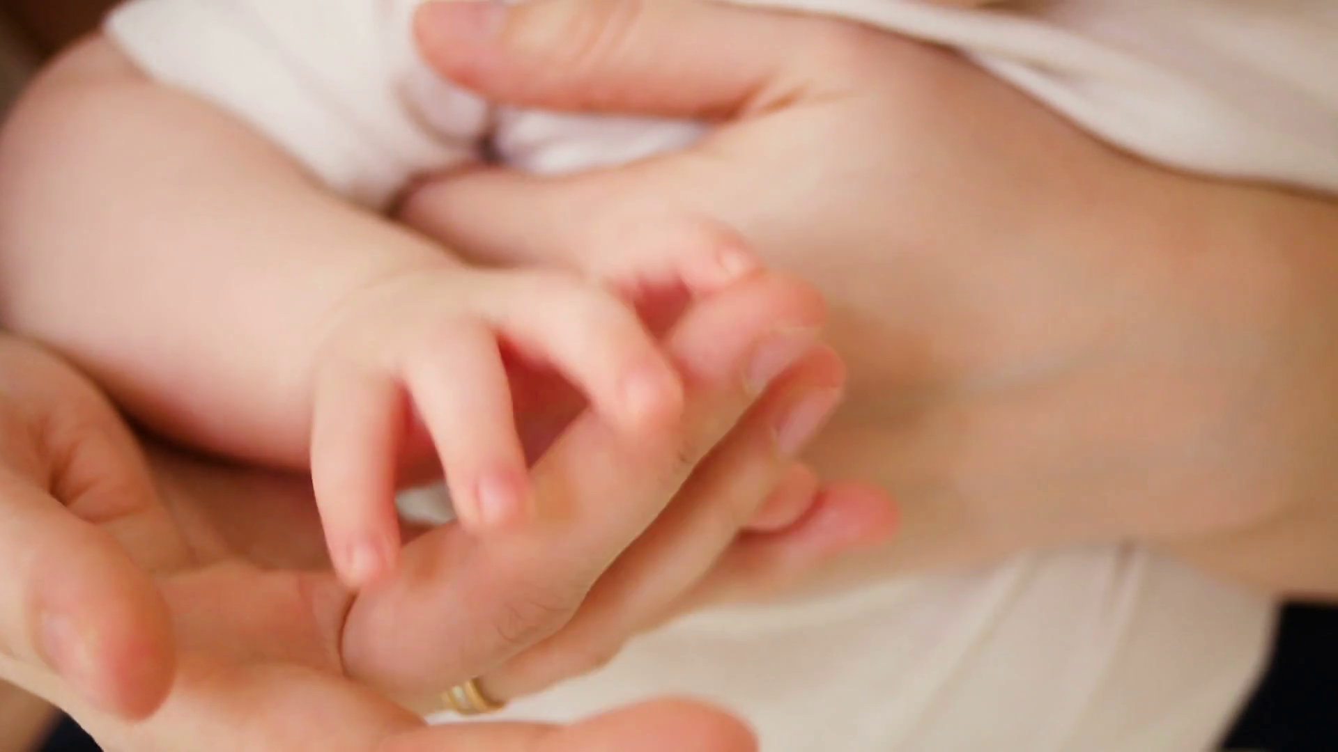 Download Free png hand mom and small baby son Stock Video Footage