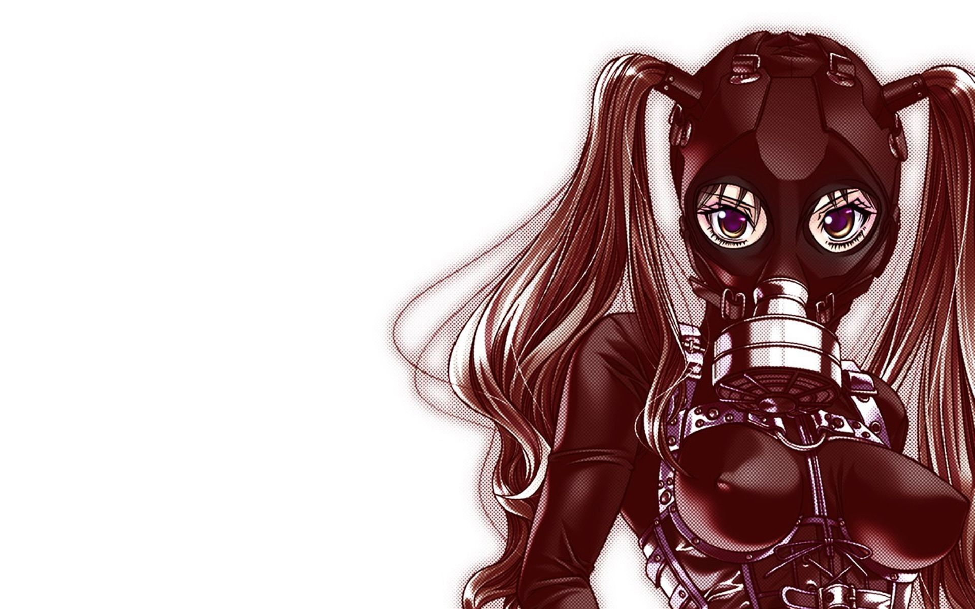 Female With Gas Mask Anime Wallpapers Wallpaper Cave