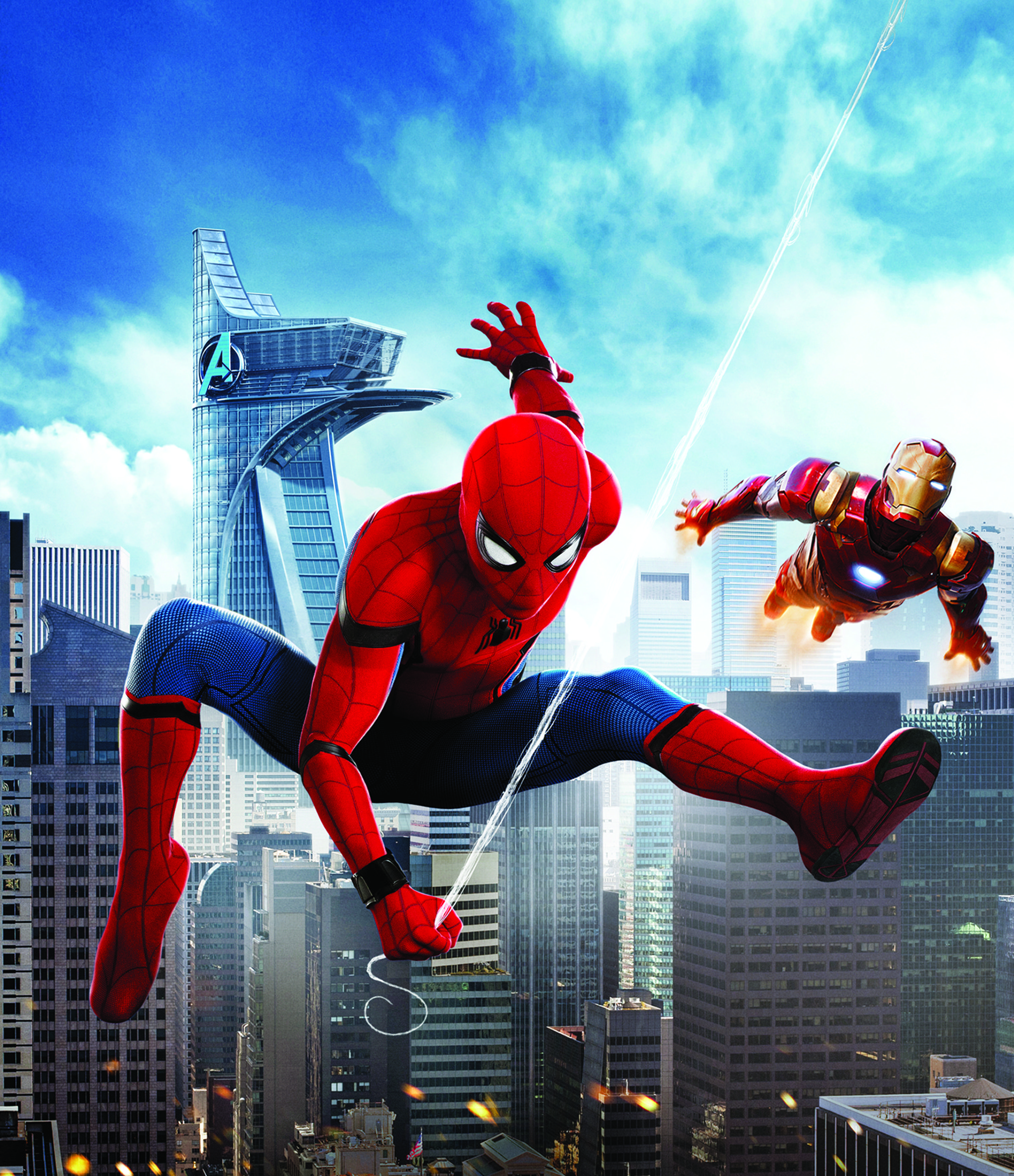 Wallpaper Spider Man: Homecoming, Iron Man, HD, Movies