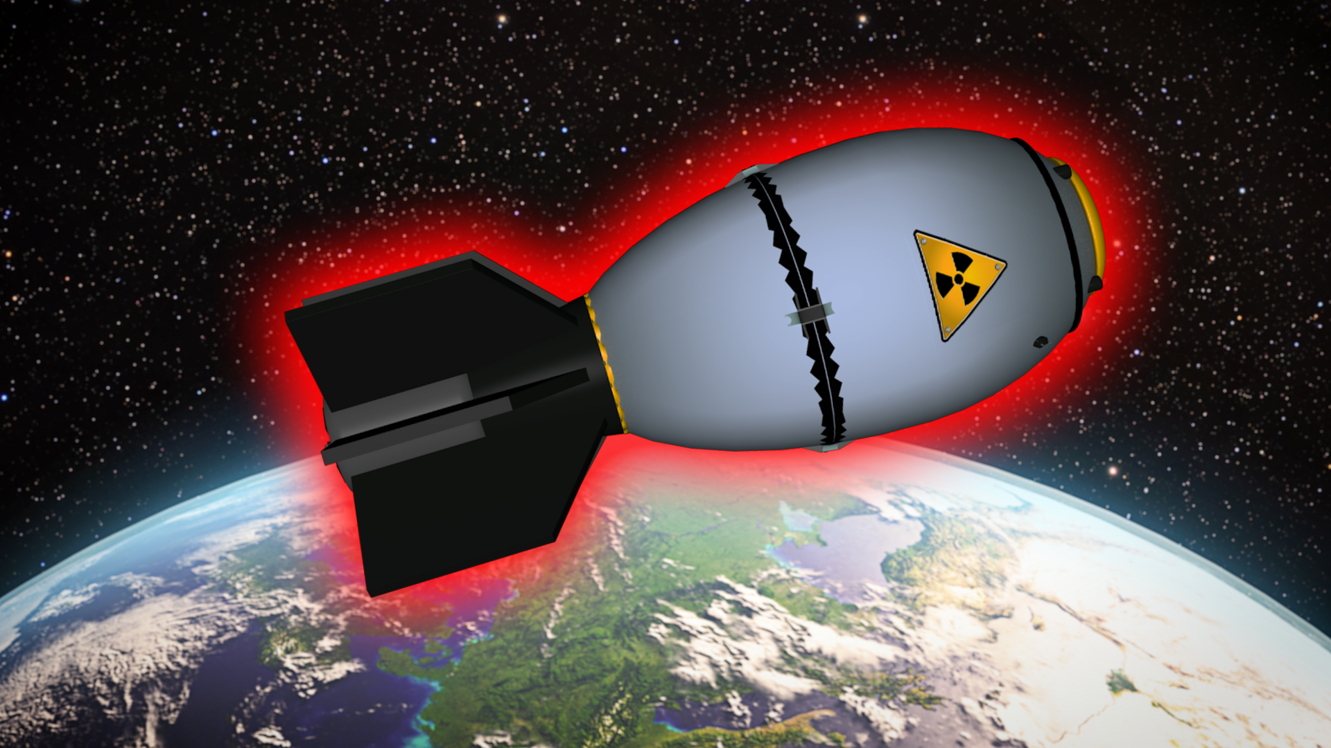Detonating the most powerful nuclear bomb in space