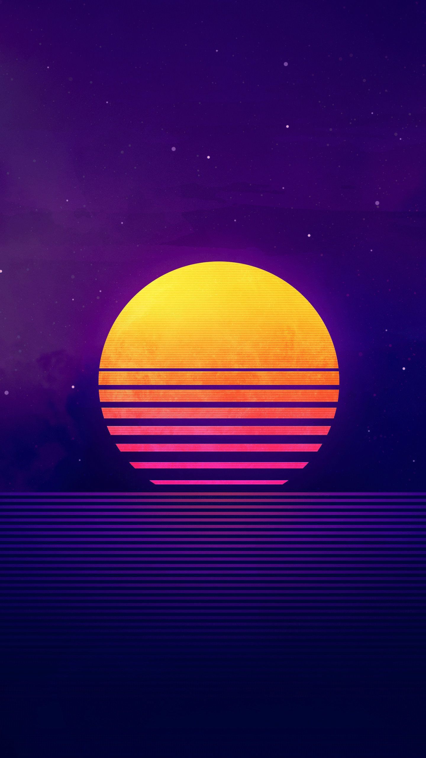 Retrowave Sunset HD Wallpaper. Vaporwave