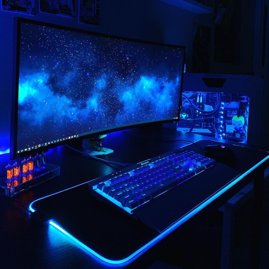 Gaming PC Setup Wallpapers Wallpaper Cave