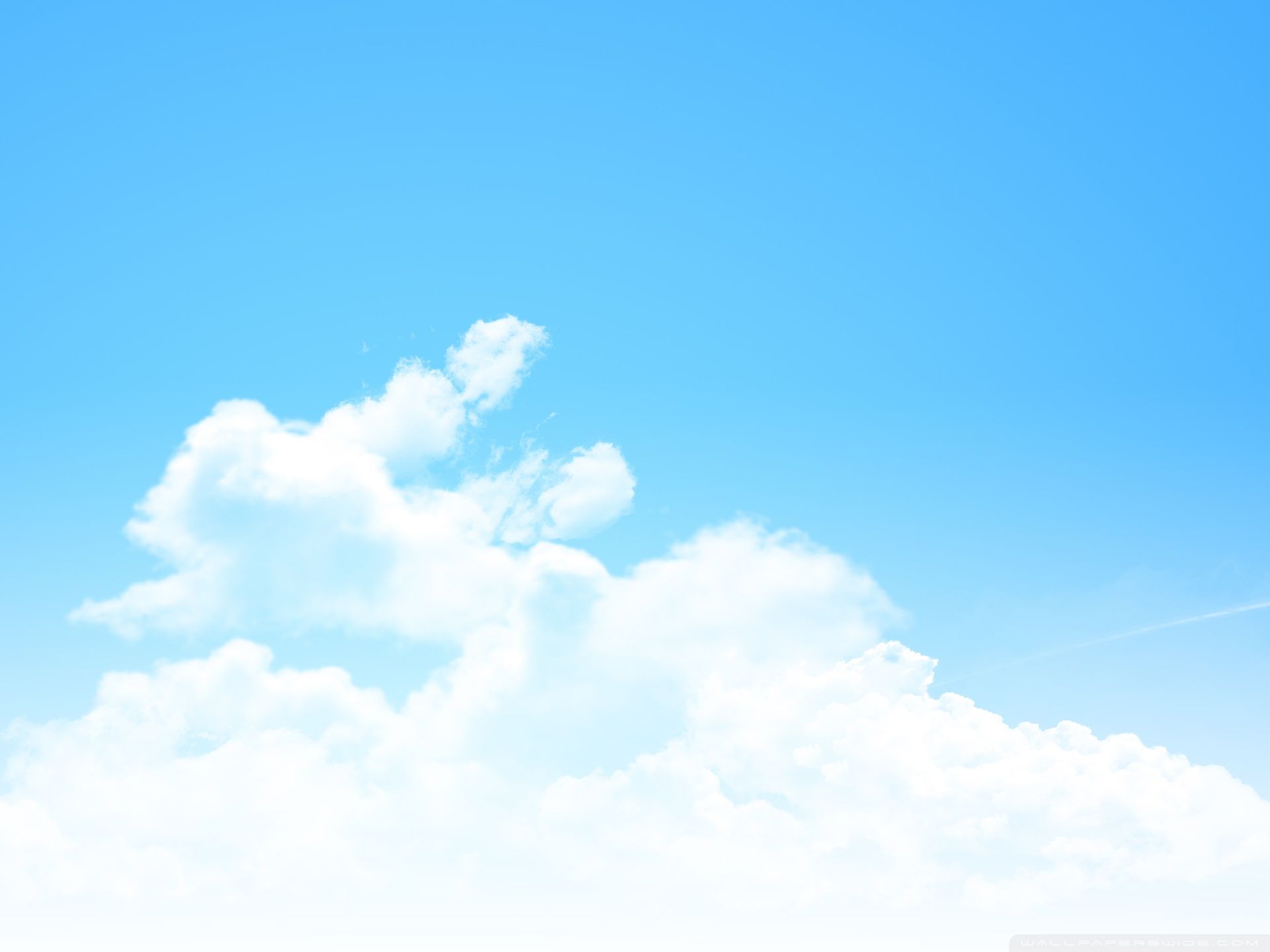 Clear Blue Sky Panorama Ultra HD Desktop Background Wallpaper