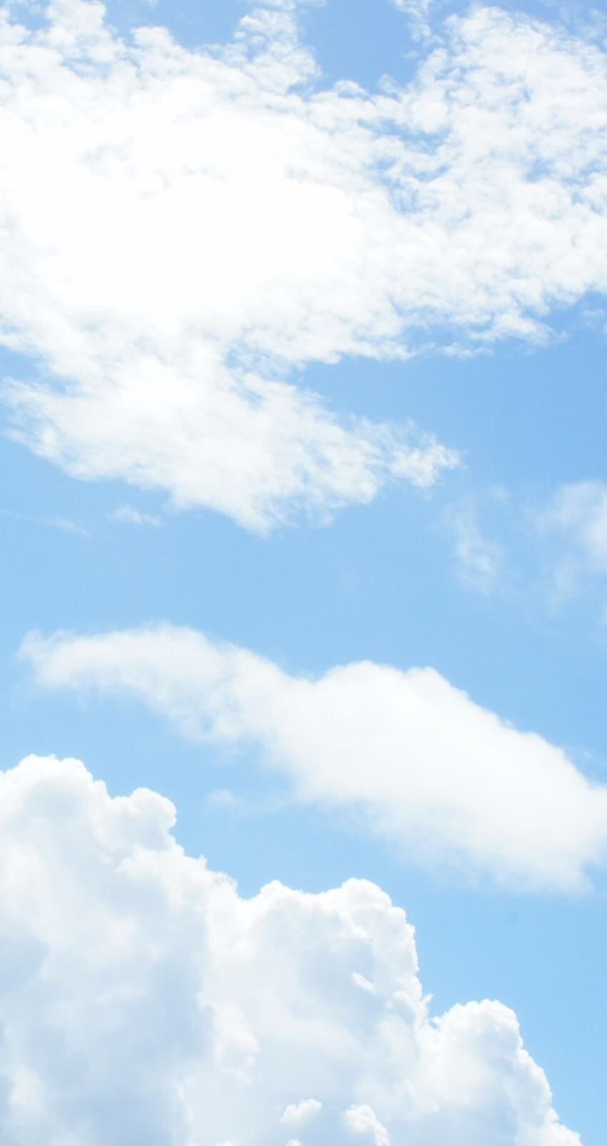 Scenery. Blue sky wallpaper, Blue sky clouds, Pastel sky