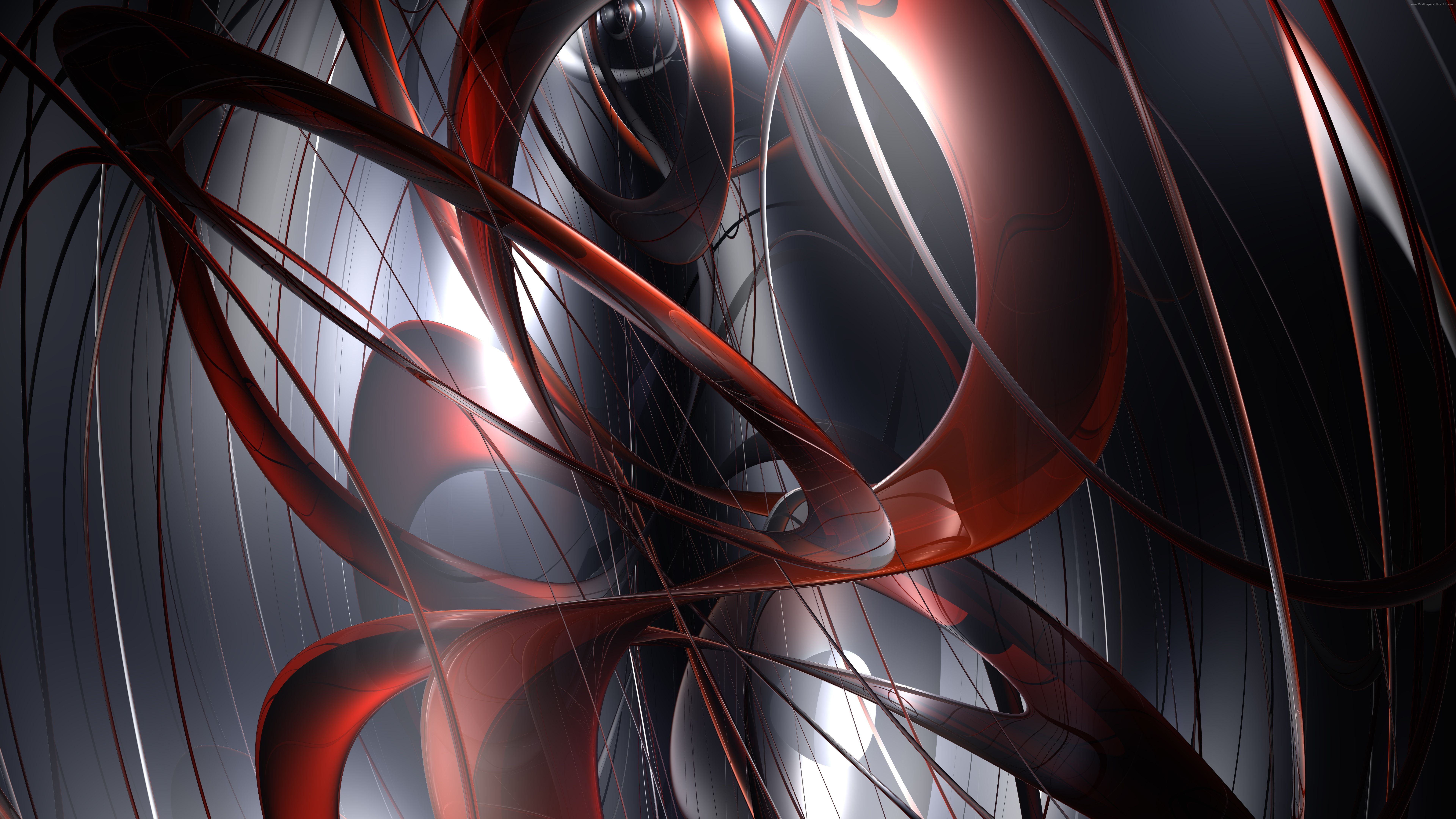 3D red abstraction picture