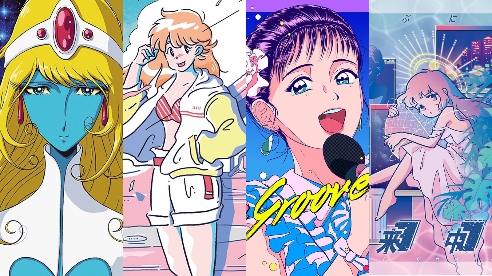 Looking for wallpaper with classical anime art style 90s, 80s