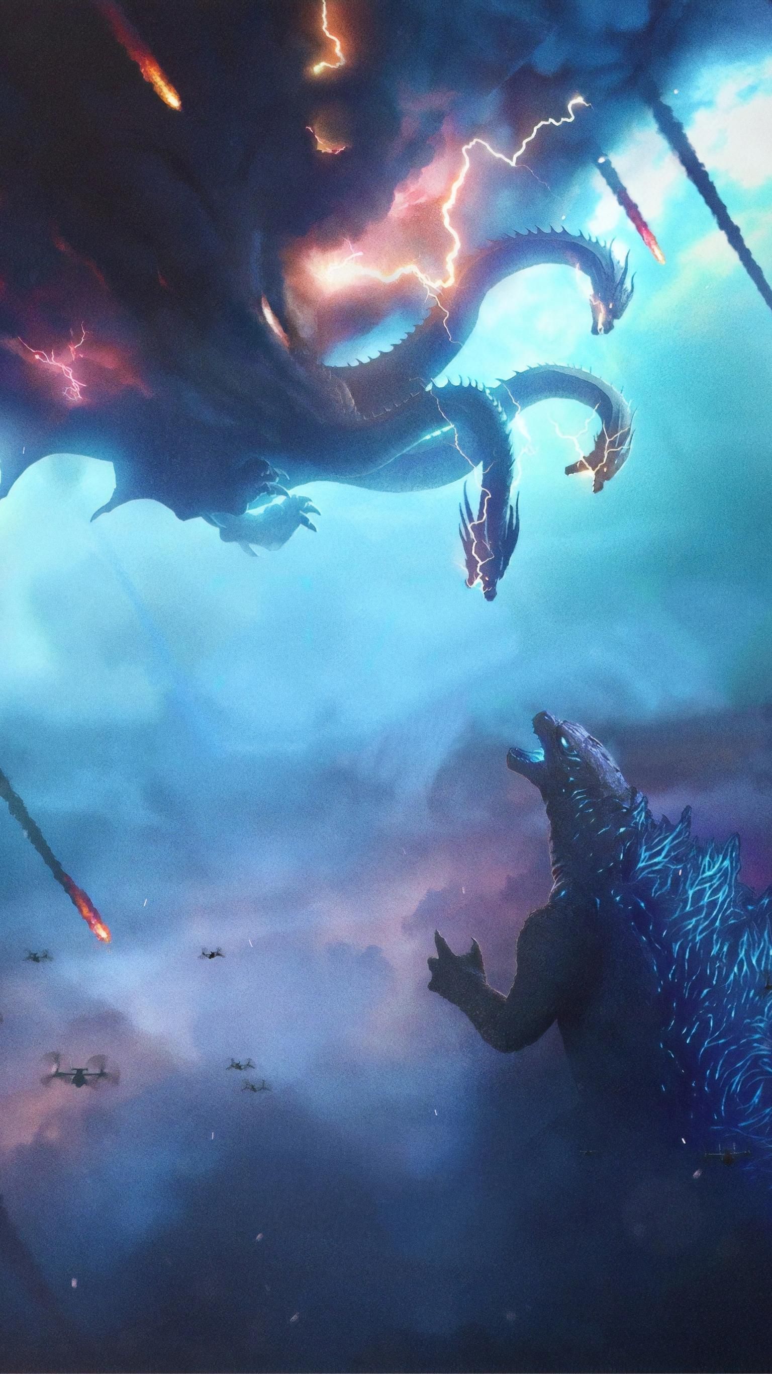 Godzilla: King of the Monsters (2019) Phone Wallpaper in 2020