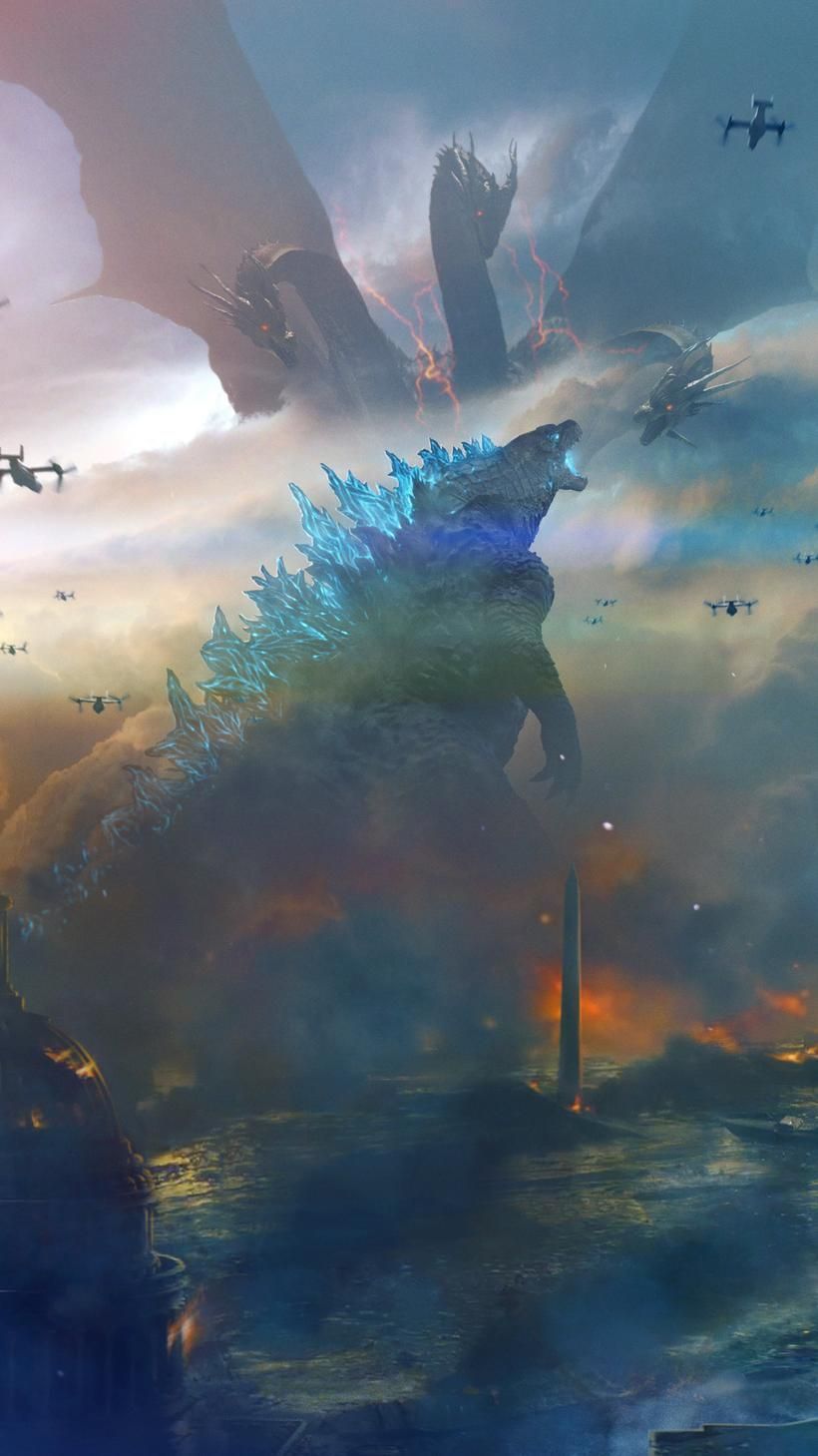 Godzilla: King of the Monsters (2019) Phone Wallpaper. Godzilla