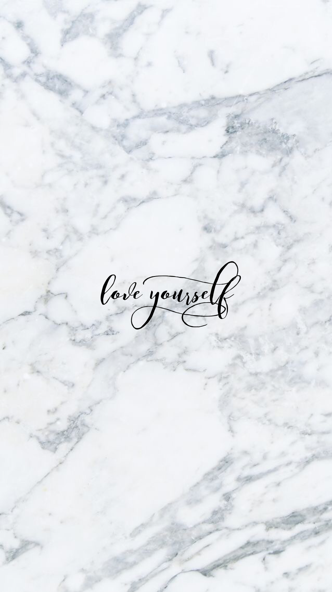 Love Yourself iPhone Wallpaper. Marble