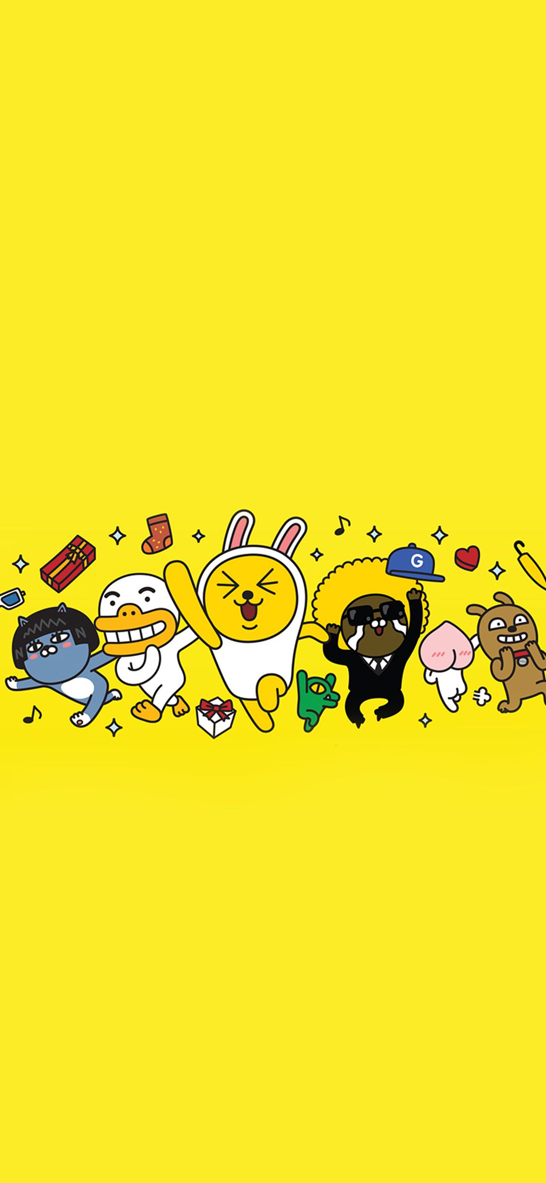 Kakao Yellow Friends Anime Art Illustration Wallpaper
