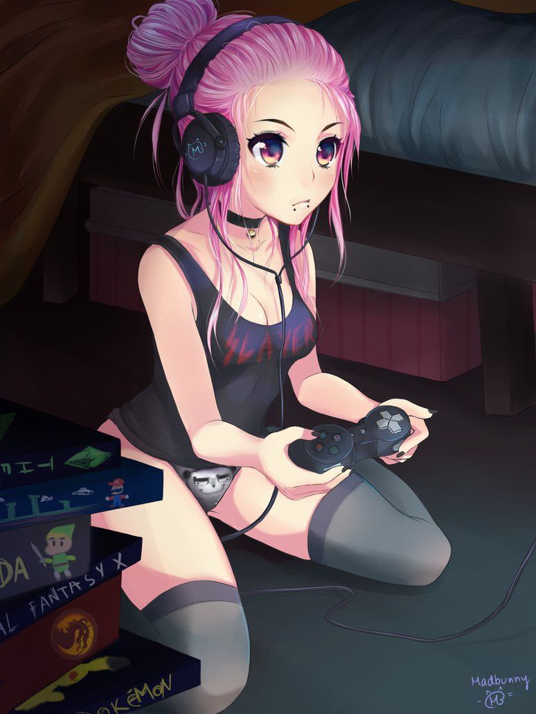 Playstation Gamer Girl Anime Wallpapers Wallpaper Cave