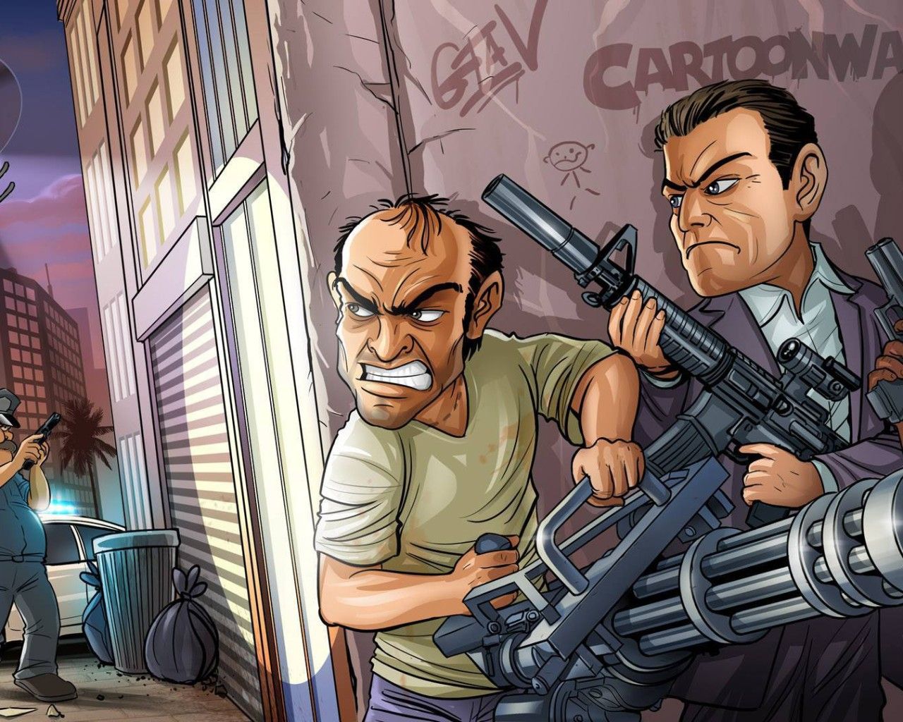 GTA V Game Art 1280x1024 Resolution HD 4k Wallpaper