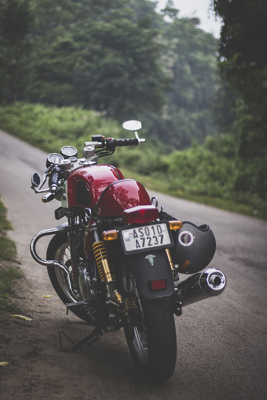 HD wallpaper: Red Motorcycle Parked, guwahati, motorbike, triumph