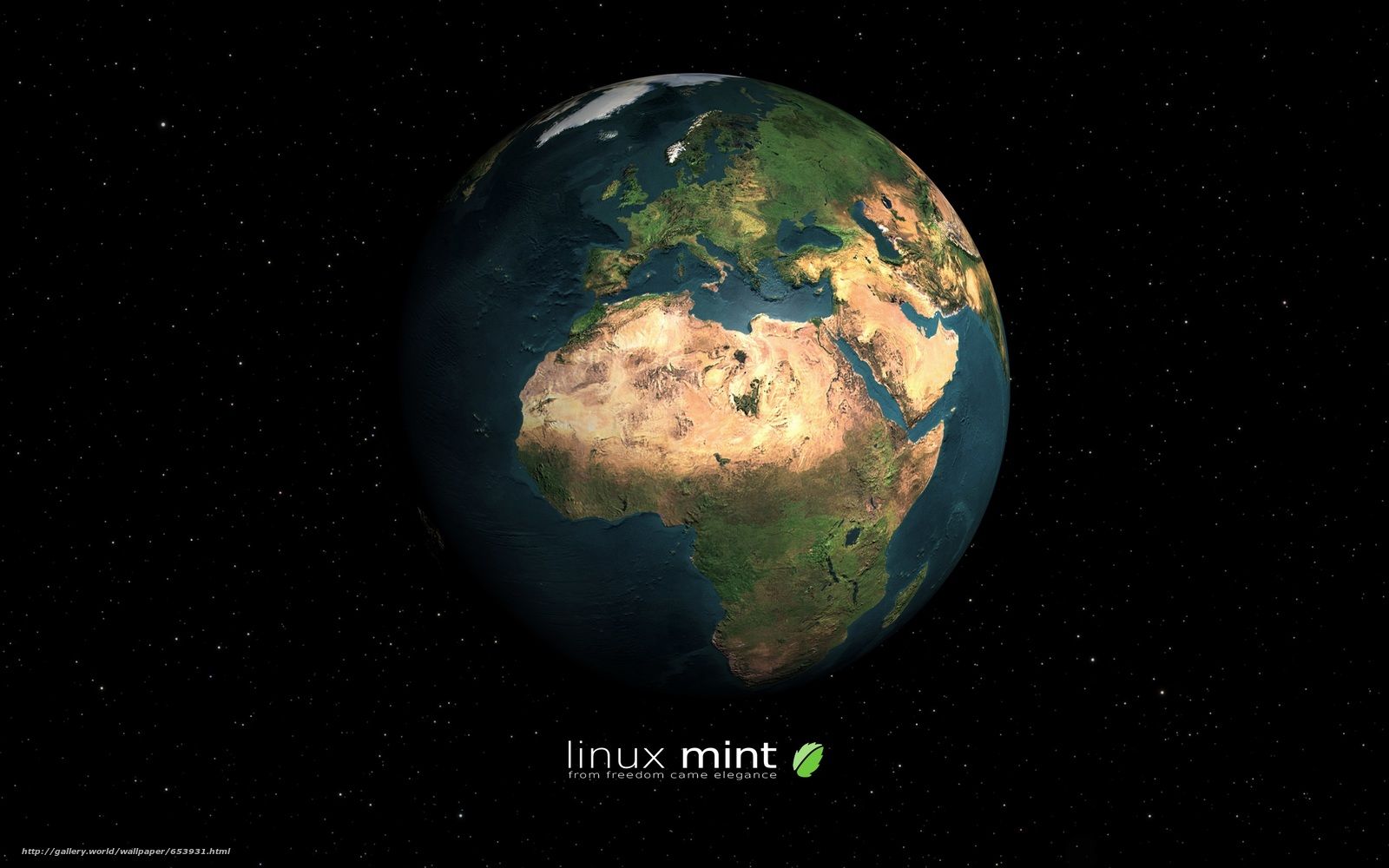 Download wallpaper Linux Mint, mint, operating system, computer