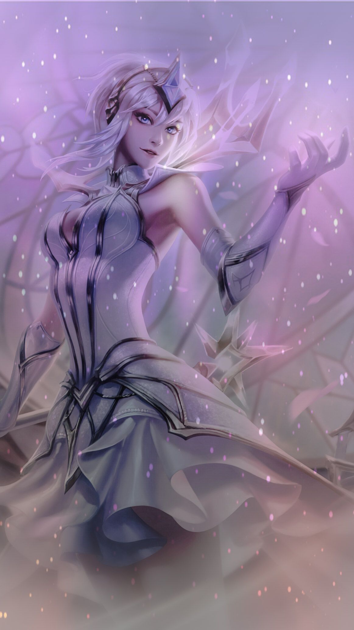 As I started having fun editing photo I decided to create a wallpaper for the phone on which Elementalist Lux will be. Hope you enjoy!: lux