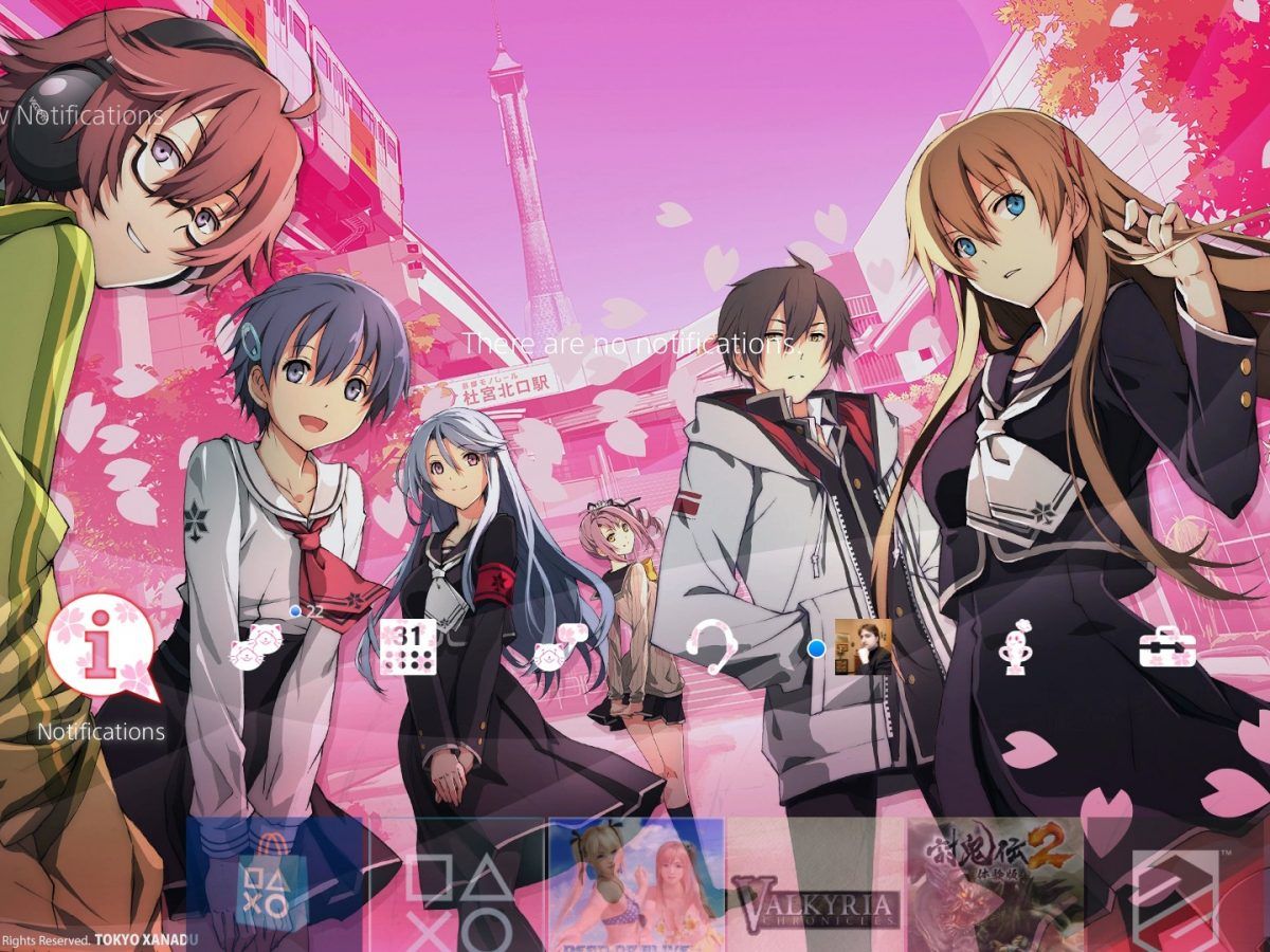 PS4 Gets Free Tokyo Xanadu Theme For a Limited Time: Screenshots