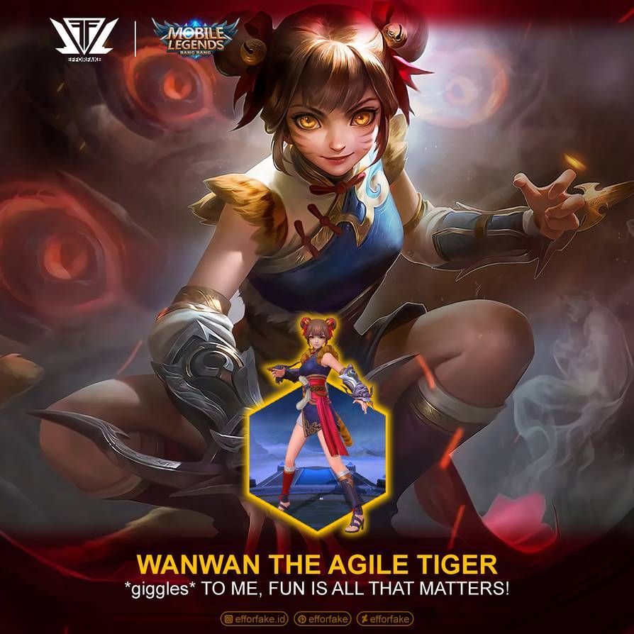 Wanwan Agile Tiger Legends. Mobile legends, Mobile legend wallpaper, Legend