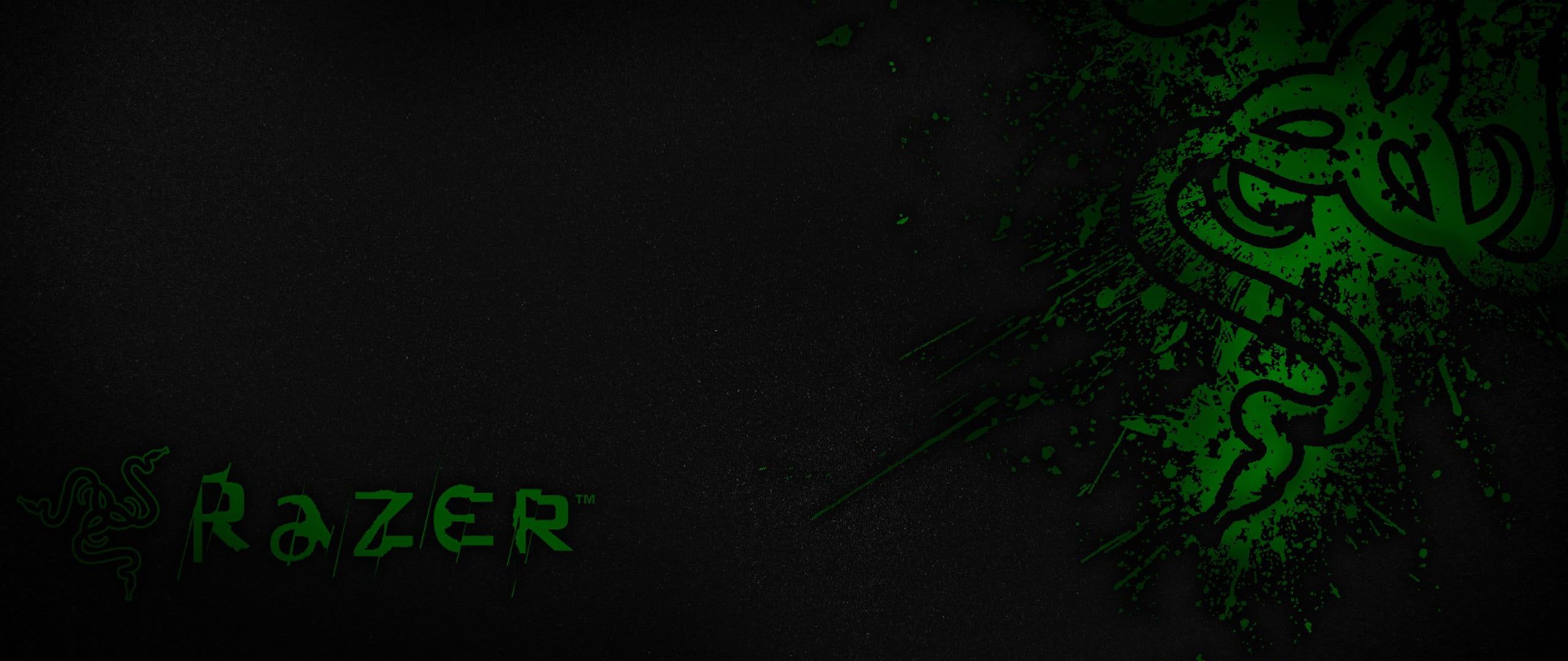 Black And Green Razer Digital Wallpaper, Ultra Wide, Razer Inc. HD