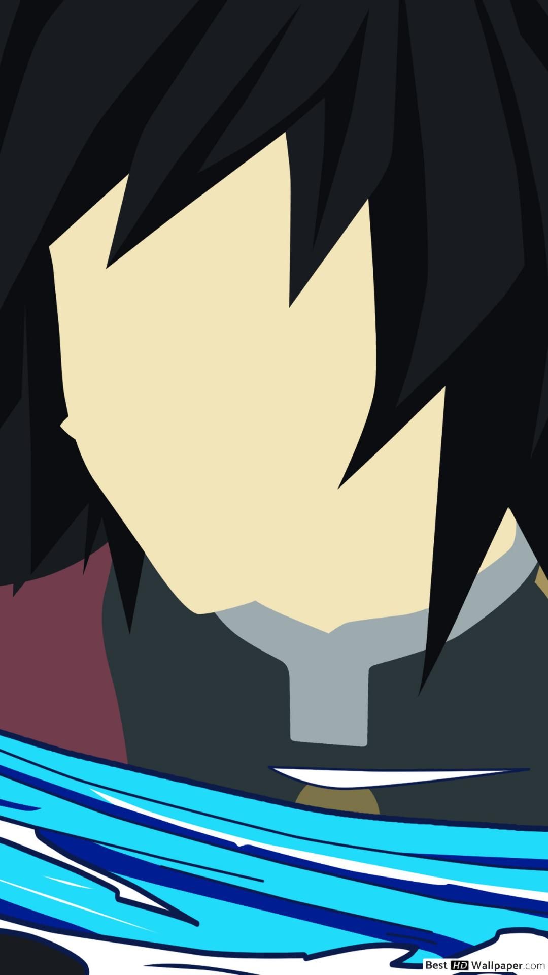 Giyu Tomioka minimalist HD wallpaper download