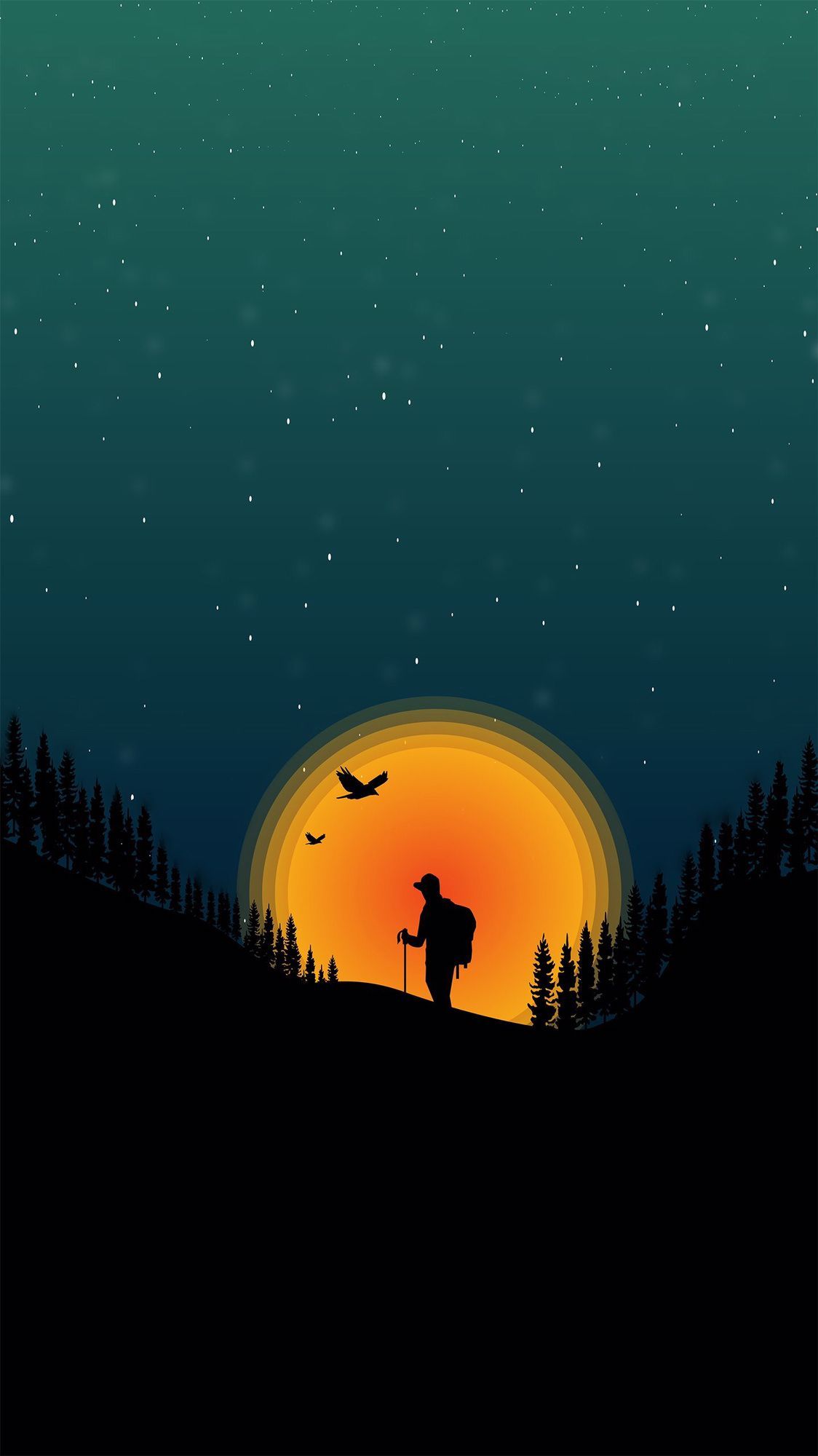 Painting jkrk. Landscape illustration