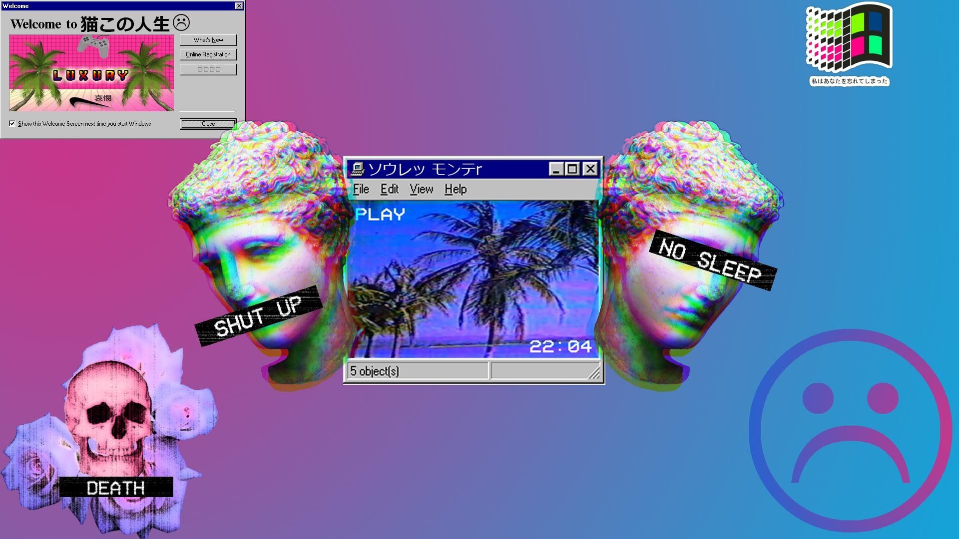 Vaporwave wallpaper 1920x1080Download free awesome full HD