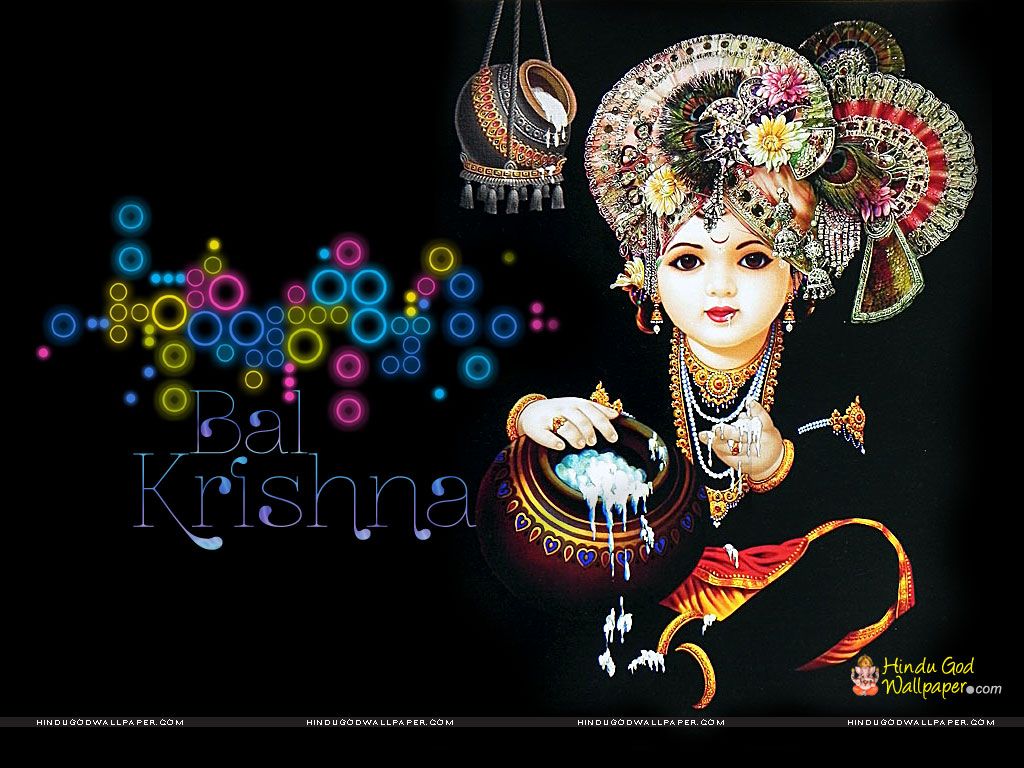 Krishna Black Wallpaper.GiftWatches.CO