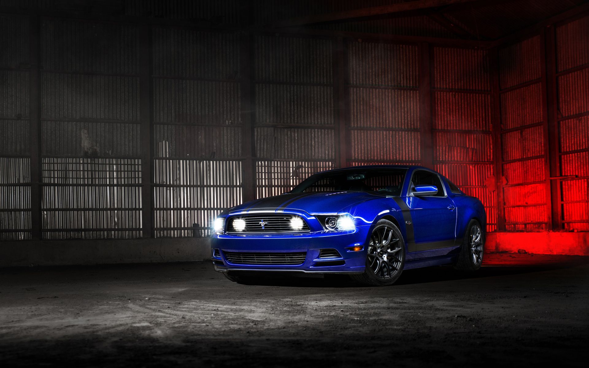 Ford Mustang Blue Wallpaper. HD Car Wallpaper