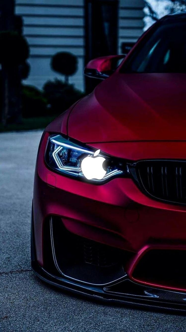 Download and save BMW Car iPhone Wallpaper with Apple logo. Bmw