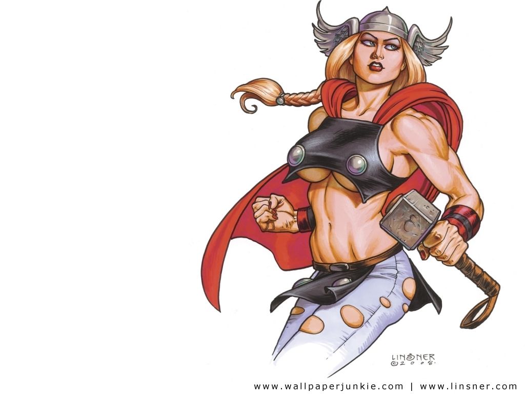 Female Thor Alternate Universe Superheroines Wallpaper