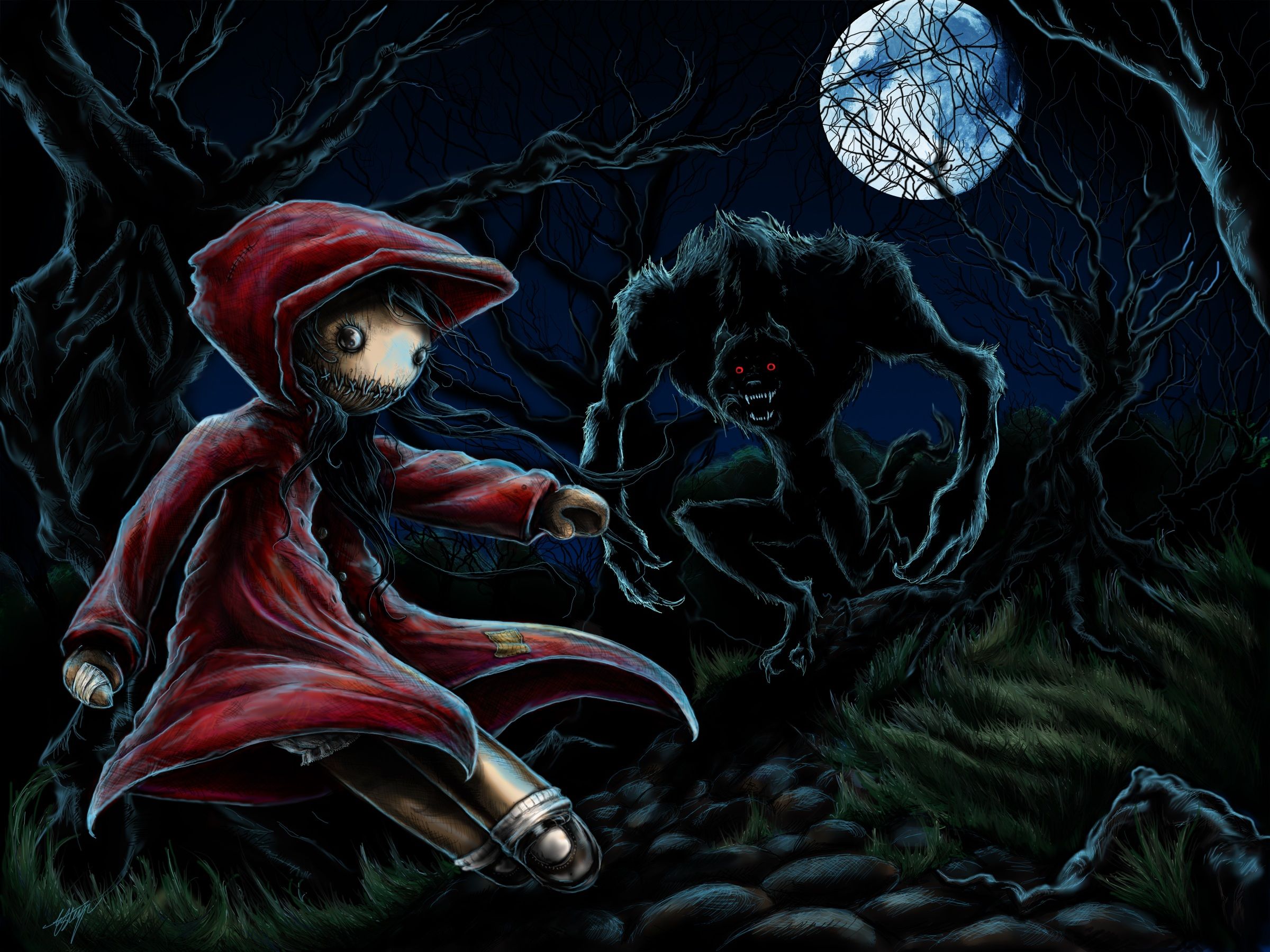 Little Red Riding Hood Desktop Background