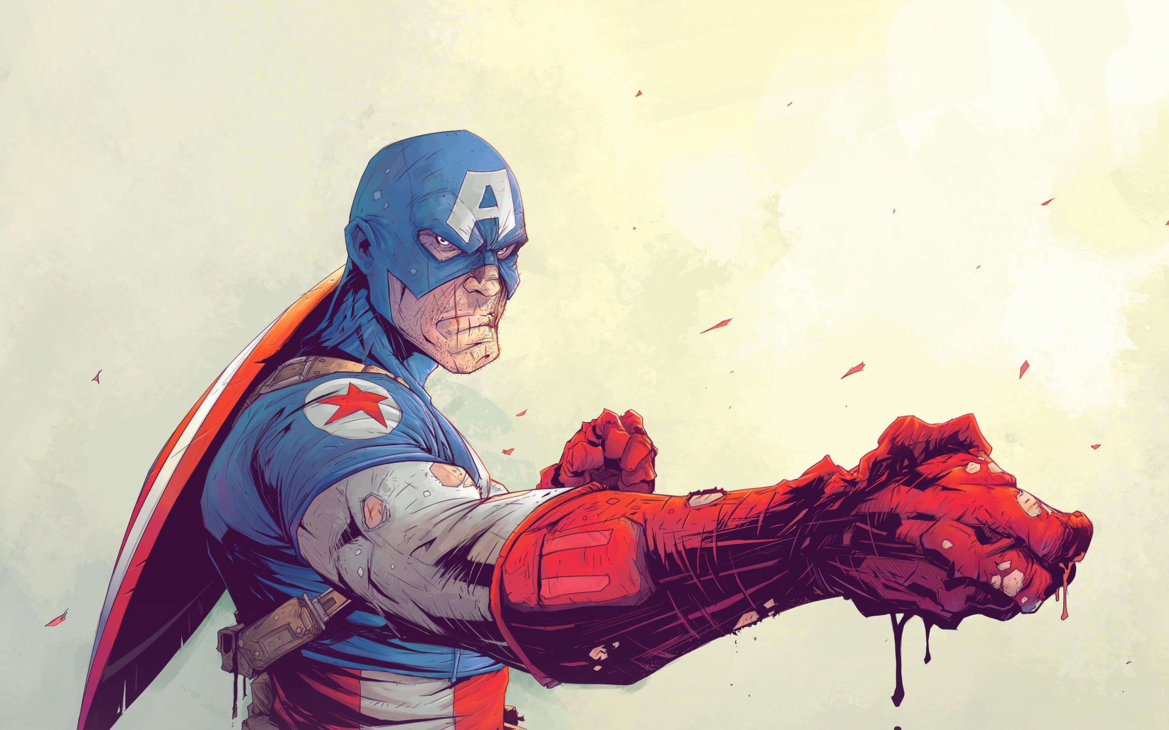 Toronto Revolver Illustration Art Anime Hero Captain America